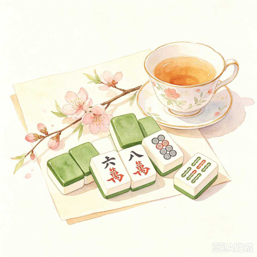 small portable mahjong set