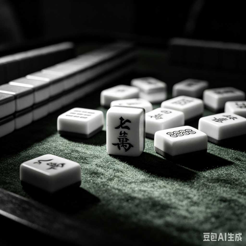 gradient green mahjong set